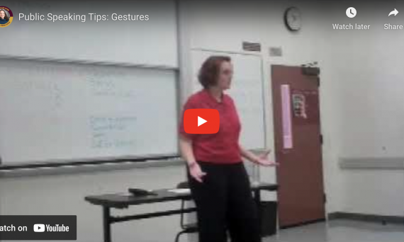 Using gestures to enhance your speech